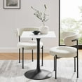 thumbnail image 1 of Modway Lippa 24" Square Wood and Metal Top Dining Table in Black/White, 1 of 7