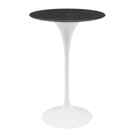 Lippa 28" Artificial Marble Bar Table