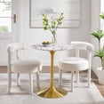 thumbnail image 1 of Modway Lippa 28" Round Terrazzo Dining Table in Gold White, 1 of 7