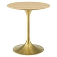 thumbnail image 1 of Modway Lippa 28" Round Wood Grain Dining Table in Gold Natural, 1 of 8