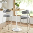 thumbnail image 1 of Modway Lippa 28" Square Wood Grain Bar Table in White Natural, 1 of 7