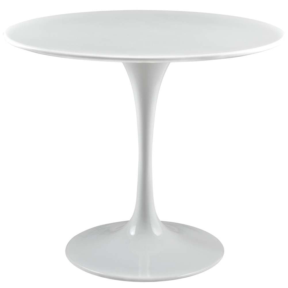Lippa 36" Round White Top Wood Dining Table