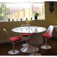 thumbnail image 1 of Modway Lippa 36" Round Fiberglass Dining Table in White, 1 of 6