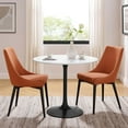 thumbnail image 1 of Modway Lippa 36" Round Lacquered MDF Wood Dining Table in Black/White, 1 of 7