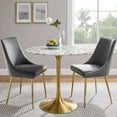 thumbnail image 1 of Modway Lippa 36" Round Terrazzo Dining Table in Gold White, 1 of 7