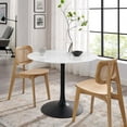 thumbnail image 1 of Modway Lippa 40" Round Lacquered MDF Dining Table in Black/White, 1 of 7
