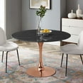 thumbnail image 1 of Modway Lippa 47" Artificial Marble Dining Table in Rose Black, 1 of 3