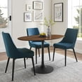 thumbnail image 1 of Modway Lippa 48" Oval Veneer and MDF Dining Table in Black/Walnut, 1 of 7