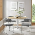 thumbnail image 1 of Modway Lippa 48" Round Wood Grain Dining Table in White Natural, 1 of 7
