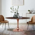 thumbnail image 1 of Modway Lippa 60" Oval Wood Dining Table in Rose Cherry Walnut, 1 of 3