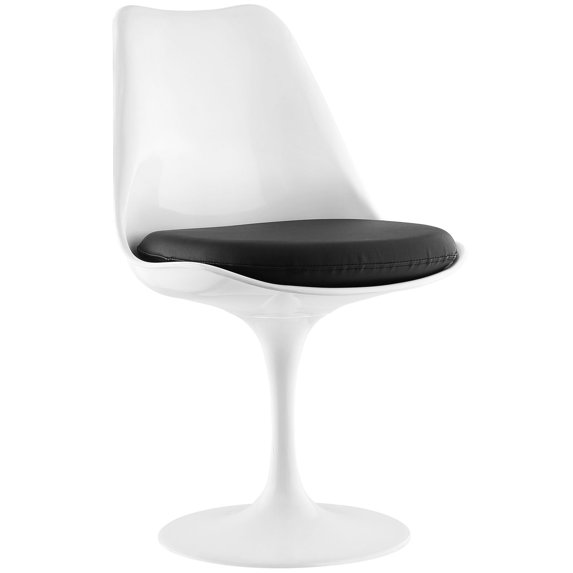 Modway Lippa Dining Vinyl Side Chair, Black