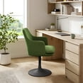 thumbnail image 1 of Lippa Swivel Dining Armchair in Black Moss Green, 1 of 10