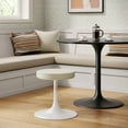 thumbnail image 1 of Modway Lippa Vegan Leather Round Stool in Stone, 1 of 7