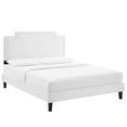 thumbnail image 1 of Modway Liva Performance Velvet Full Bed in White, 1 of 9