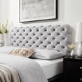 thumbnail image 1 of Modway Lizzy Tufted King/California King Performance Velvet Headboard in Light Gray, 1 of 7