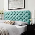 thumbnail image 1 of Modway Lizzy Tufted King/California King Performance Velvet Headboard in Mint, 1 of 7