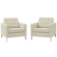 thumbnail image 1 of Modway Loft Armchairs Upholstered Fabric, Set of 2, Multiple Colors, 1 of 4