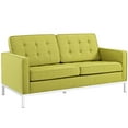 thumbnail image 1 of Modway Loft Upholstered Fabric Loveseat in Wheatgrass, 1 of 3
