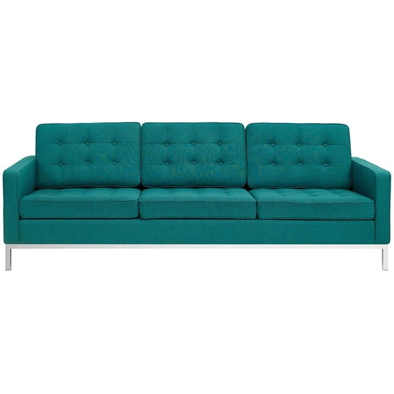 Modway Loft Upholstered Fabric Sofa, Multiple Colors