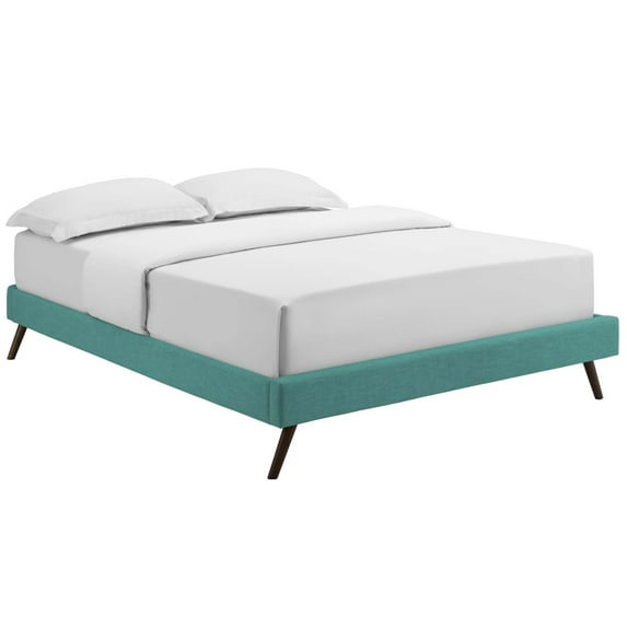 Loryn King Fabric Bed Frame with Round Splayed Legs-MOD-5893