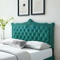 thumbnail image 1 of Modway Louisa Tufted Performance Velvet Twin Headboard in Teal Green, 1 of 10