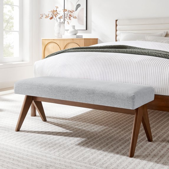 Lyra Bench in Light Gray