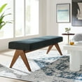 thumbnail image 1 of Modway Lyra 63" Fabric Upholstered Bench in Azure, 1 of 9