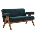 thumbnail image 1 of Modway Lyra Fabric Loveseat in Azure Fabric, 1 of 8