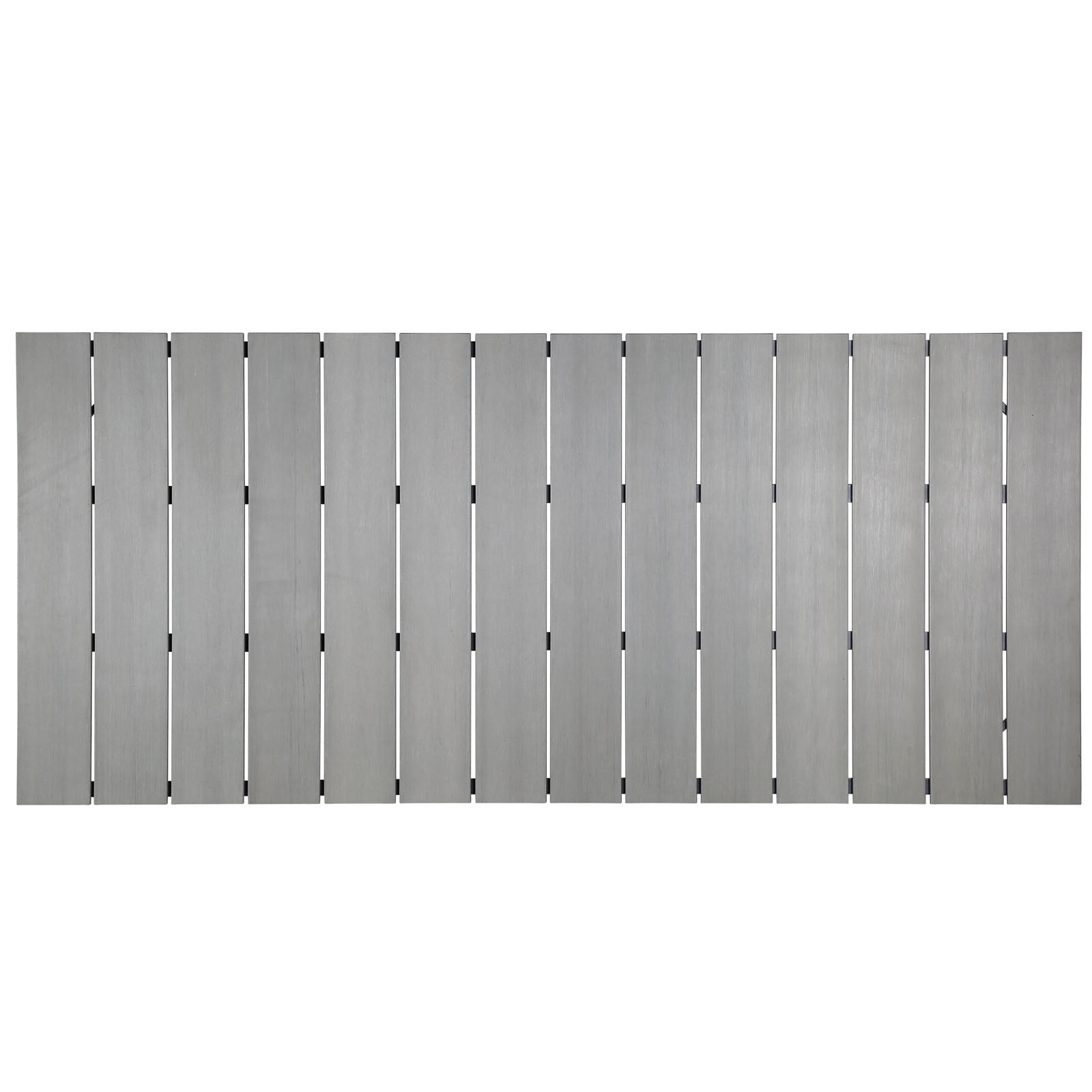 Maine 80.5" Brown and Gray Aluminum Patio Dining Table