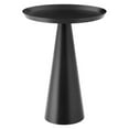 thumbnail image 1 of Modway Maren Round Iron Metal Side Table with Conical Pedestal Base in Black, 1 of 10