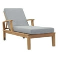 thumbnail image 1 of Modway Marina Outdoor Patio Teak Single Chaise in Natural Gray, 1 of 8