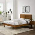 thumbnail image 1 of Modway Marlee Full Wood Platform Bed with Splayed Legs in Walnut, 1 of 10