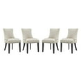 thumbnail image 1 of Modway Marquis Dining Chair Fabric Set of 4 in Beige, 1 of 4