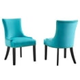 thumbnail image 1 of Modway Marquis 20.5" Velvet Dining Side Chairs in Blue/Black (Set of 2), 1 of 9