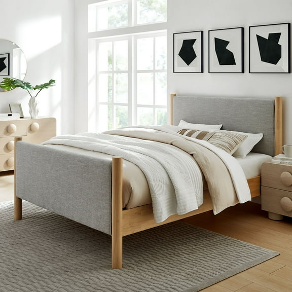 Maven Platform Bed in Wheat Oak