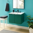 thumbnail image 1 of Modway Maybelle 24" Wall-Mount Bathroom Vanity in Green White, 1 of 10