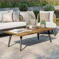 thumbnail image 1 of Modway Meadow Outdoor Teak Wood Coffee Table in Natural Taupe/Brown, 1 of 6