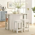 thumbnail image 1 of Meadowbrook3-Piece Kitchen Island and Stool Set in White Maple, 1 of 10