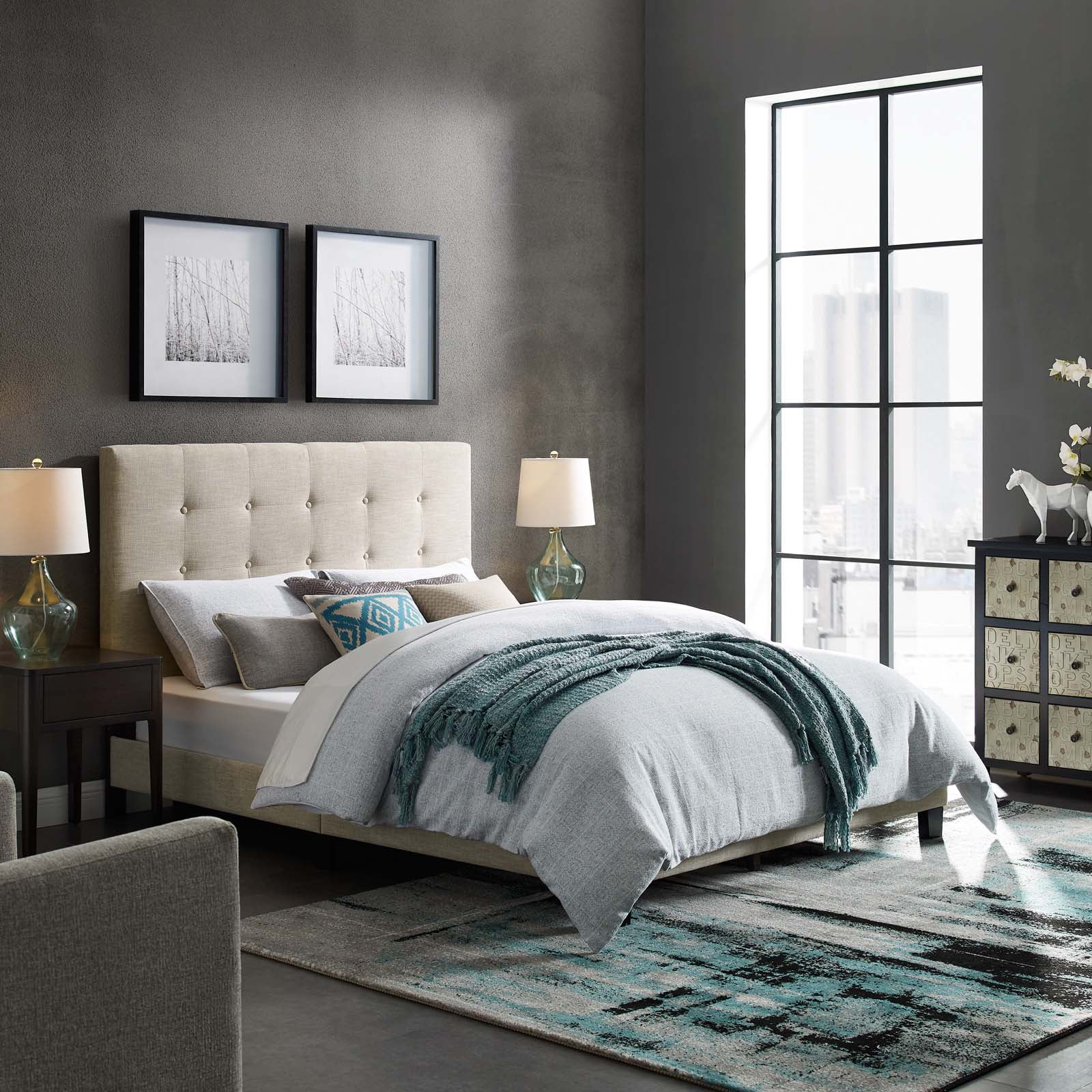 Modway cheap melanie bed