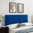 thumbnail image 1 of Modway Mercy Chevron Tufted Performance Velvet Full/Queen Headboard in Navy, 1 of 9