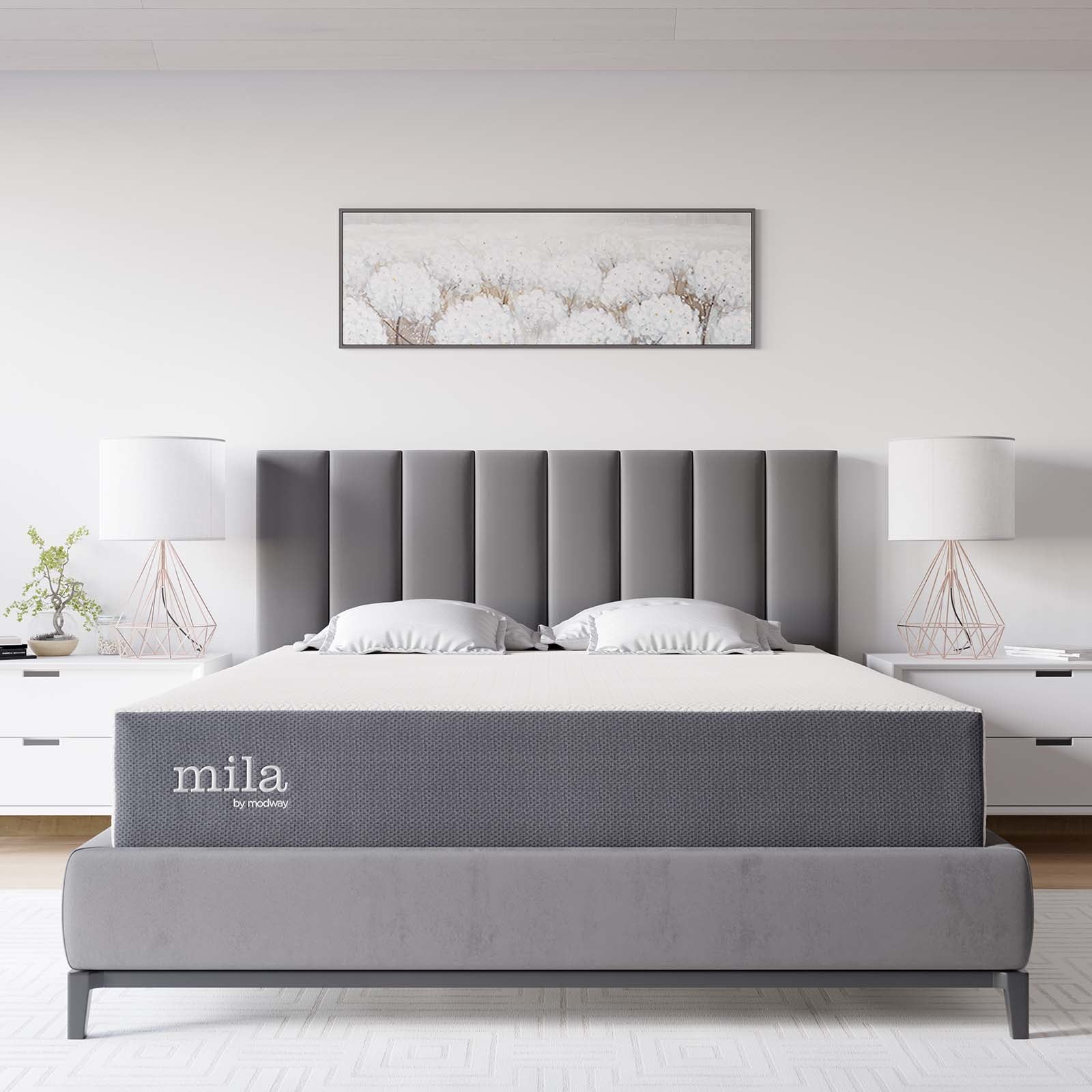Mila 10" King Memory Foam Mattress with Stretch Knit Cover