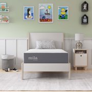 Modway Mila 10" Twin Modern Style Memory Foam Mattress in Gray Finish