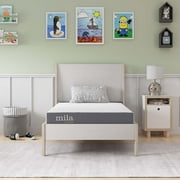 Modway Mila 6" Modern Style Memory Foam Twin Mattress in Gray