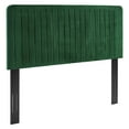 thumbnail image 1 of Modway Milenna Channel Tufted Performance Velvet Full/Queen Headboard in Emerald, 1 of 10