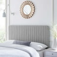 thumbnail image 1 of Modway Milenna Channel Tufted Upholstered Fabric Twin Headboard in Light Gray, 1 of 10