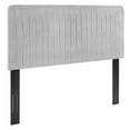 thumbnail image 1 of Modway Milenna Channel Tufted Performance Velvet King/California King Headboard in Light Gray, 1 of 10