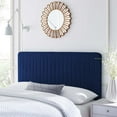 thumbnail image 1 of Modway Milenna Channel Tufted Performance Velvet King/California King Headboard in Navy, 1 of 10