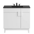 thumbnail image 1 of Modway Miles 36” Bathroom Vanity in Black White, 1 of 11