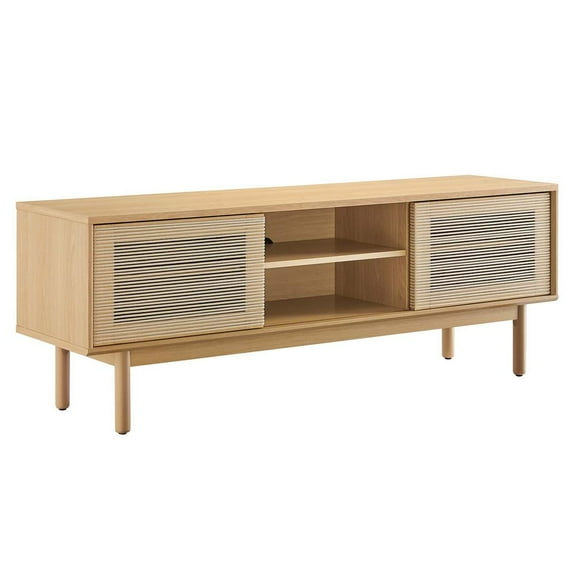 Modway Milo 59" TV Stand in Oak Tan