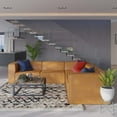 thumbnail image 1 of Modway Mingle 5-Piece Modern Faux Leather Sectional Sofa in Tan, 1 of 10